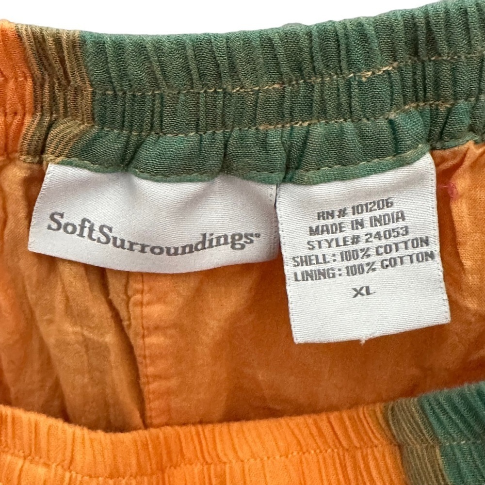 Soft Surroundings Plaid Long Maxi Skirt 00s  Bright Pastel Colorful Skirt XL - Picture 3 of 9